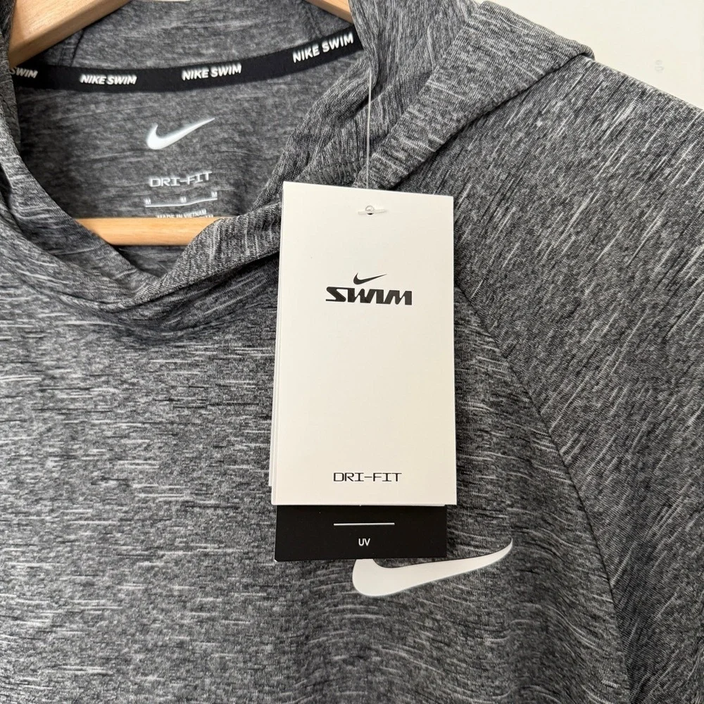 Nike Dri-Fit Gray Men's Hooded Swim Shirt